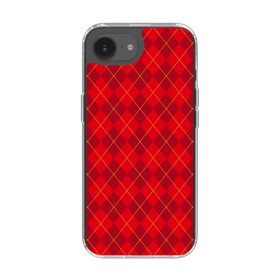 Slim Protection Case［ Argyle - Red ］