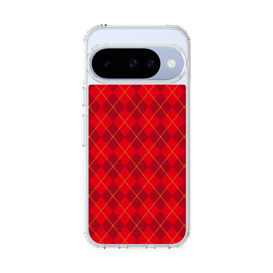 Slim Protection Case［ Argyle - Red ］