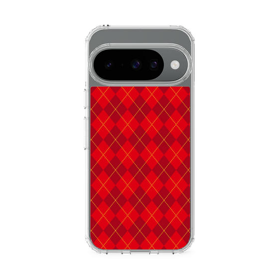 Slim Protection Case［ Argyle - Red ］