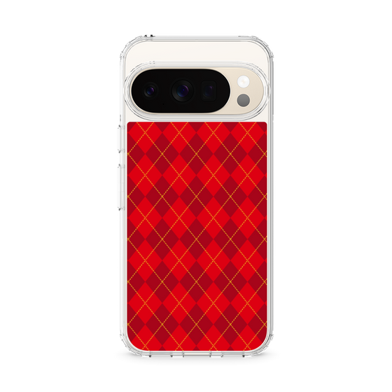 Slim Protection Case［ Argyle - Red ］