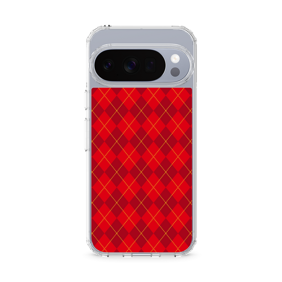 Slim Protection Case［ Argyle - Red ］