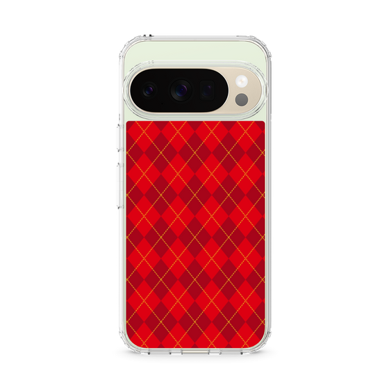 Slim Protection Case［ Argyle - Red ］