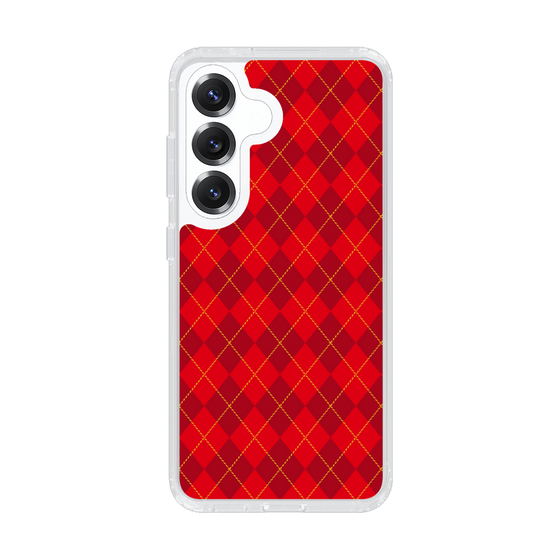 Slim Protection Case［ Argyle - Red ］
