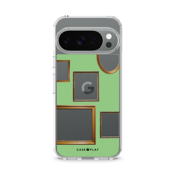 Slim Protection Case［ Photo Frames - Light Green ］