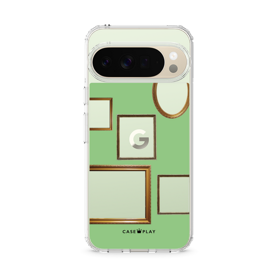 Slim Protection Case［ Photo Frames - Light Green ］