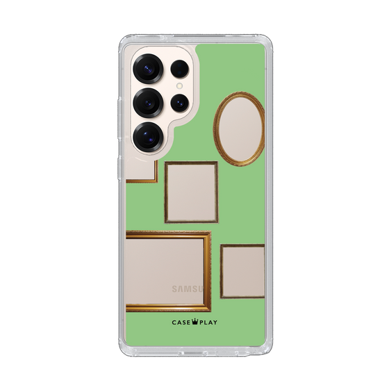 Slim Protection Case［ Photo Frames - Light Green ］