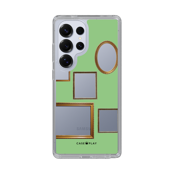 Slim Protection Case［ Photo Frames - Light Green ］