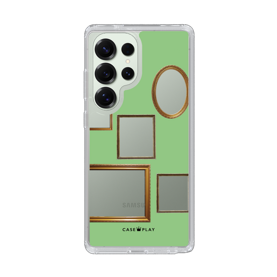 Slim Protection Case［ Photo Frames - Light Green ］