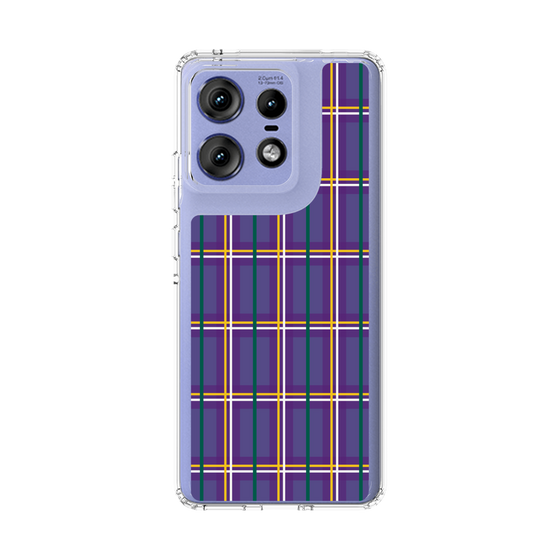 Slim Protection Case［ Tartan Check - Purple ］