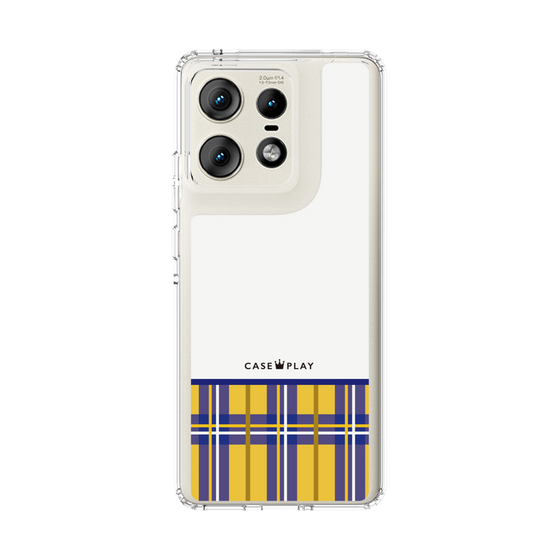 Slim Protection Case［ CASEPLAY Tartan Check - Yellow ］