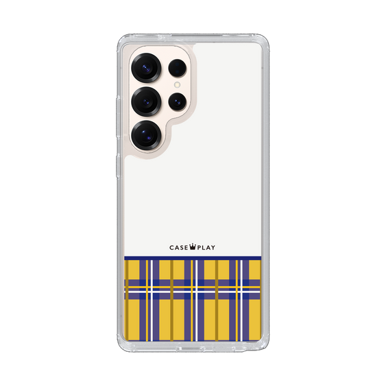 Slim Protection Case［ CASEPLAY Tartan Check - Yellow ］