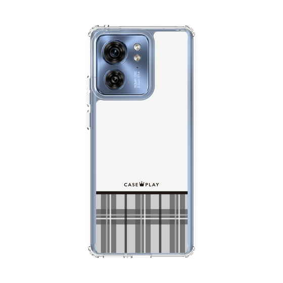 Slim Protection Case［ CASEPLAY Tartan Check - Gray ］