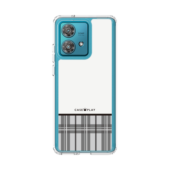 Slim Protection Case［ CASEPLAY Tartan Check - Gray ］