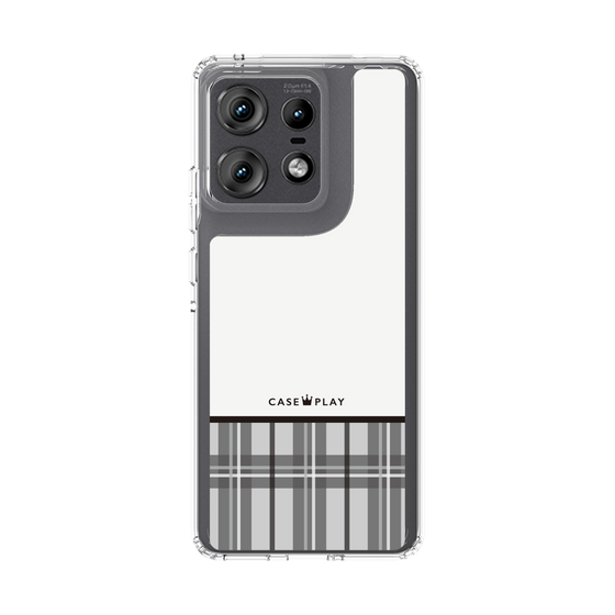 Slim Protection Case［ CASEPLAY Tartan Check - Gray ］