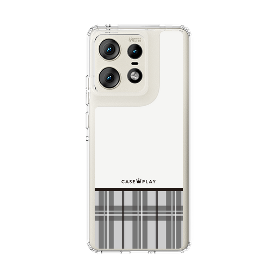 Slim Protection Case［ CASEPLAY Tartan Check - Gray ］