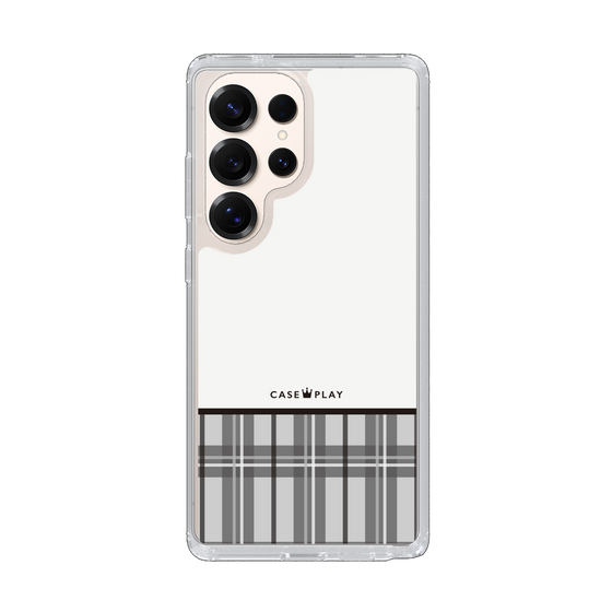 Slim Protection Case［ CASEPLAY Tartan Check - Gray ］