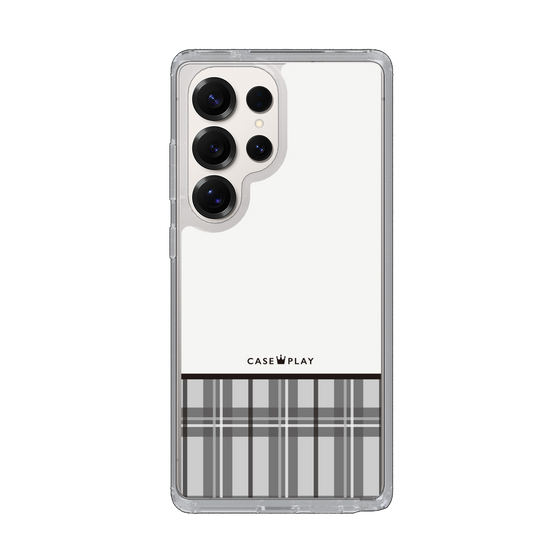 Slim Protection Case［ CASEPLAY Tartan Check - Gray ］