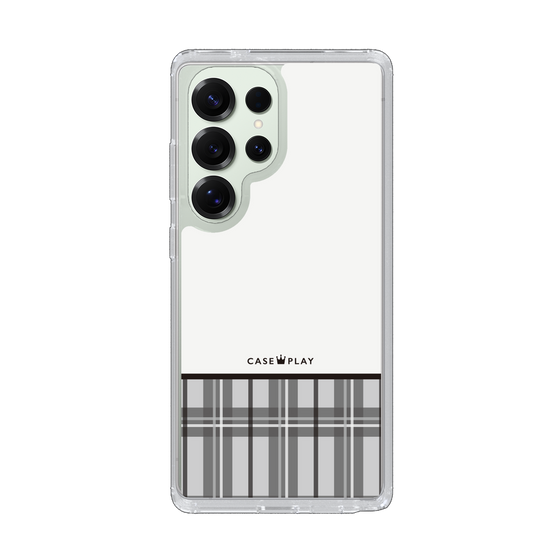 Slim Protection Case［ CASEPLAY Tartan Check - Gray ］