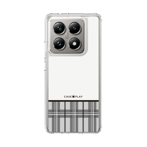 Slim Protection Case［ CASEPLAY Tartan Check - Gray ］