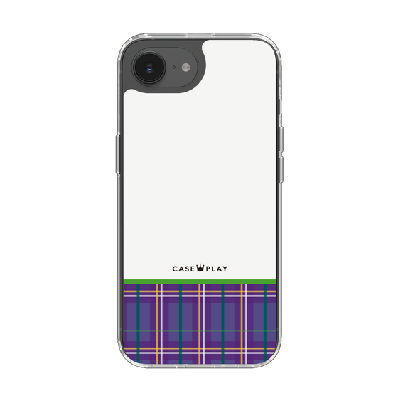 Slim Protection Case［ CASEPLAY Tartan Check - Purple ］