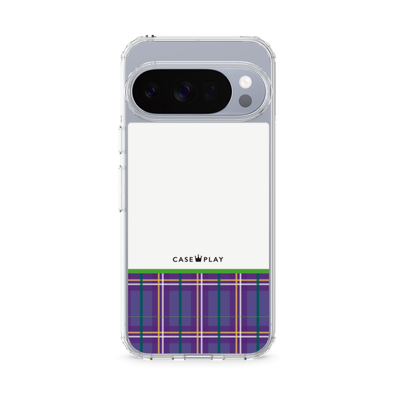 Slim Protection Case［ CASEPLAY Tartan Check - Purple ］