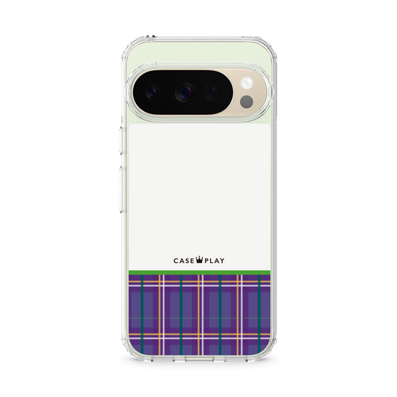 Slim Protection Case［ CASEPLAY Tartan Check - Purple ］