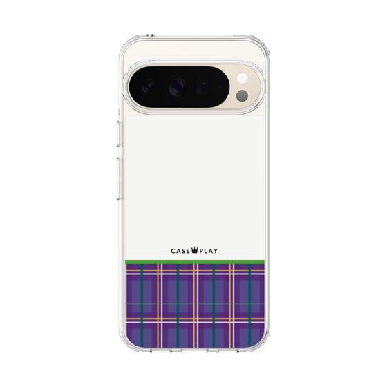 Slim Protection Case［ CASEPLAY Tartan Check - Purple ］