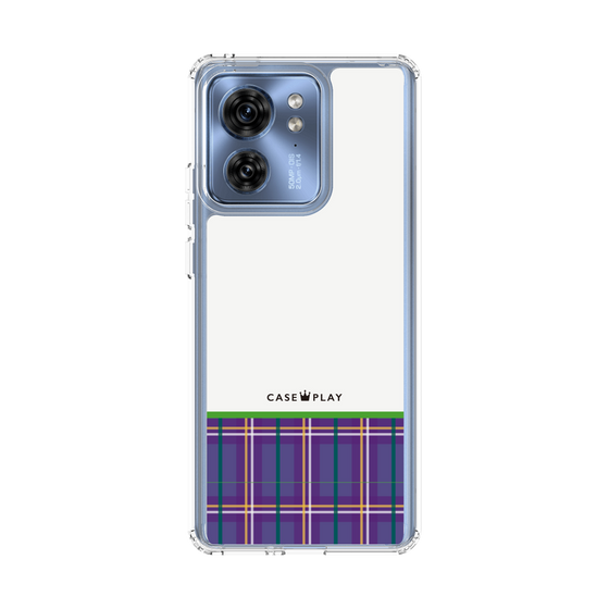 Slim Protection Case［ CASEPLAY Tartan Check - Purple ］