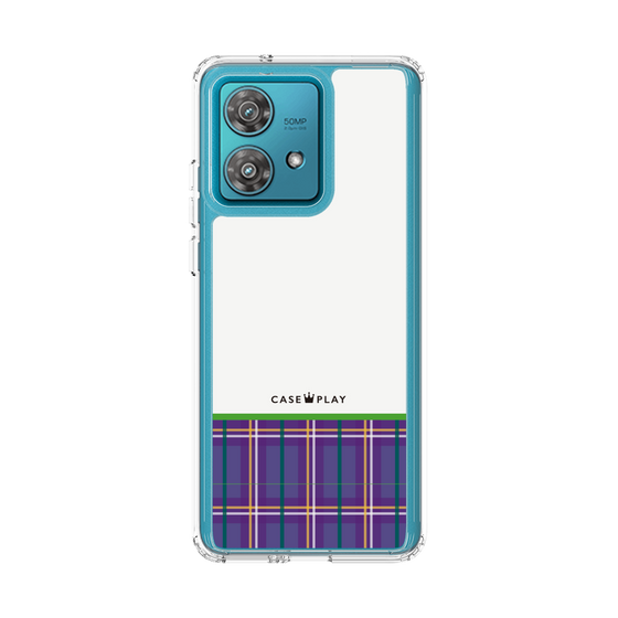 Slim Protection Case［ CASEPLAY Tartan Check - Purple ］