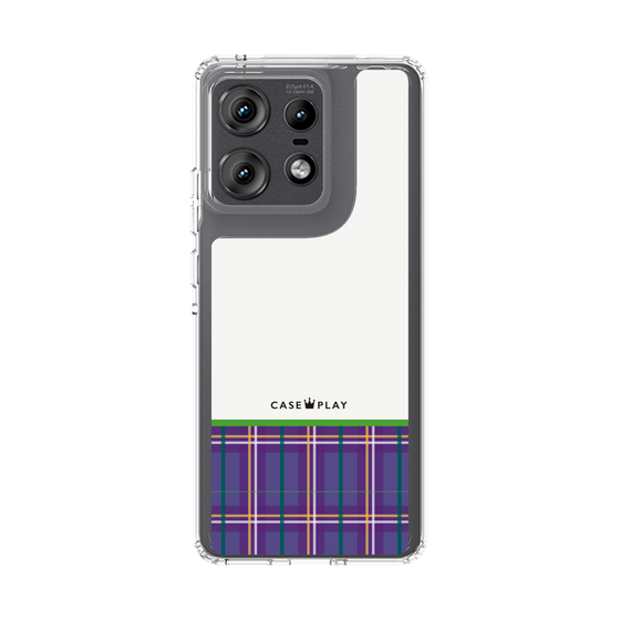 Slim Protection Case［ CASEPLAY Tartan Check - Purple ］