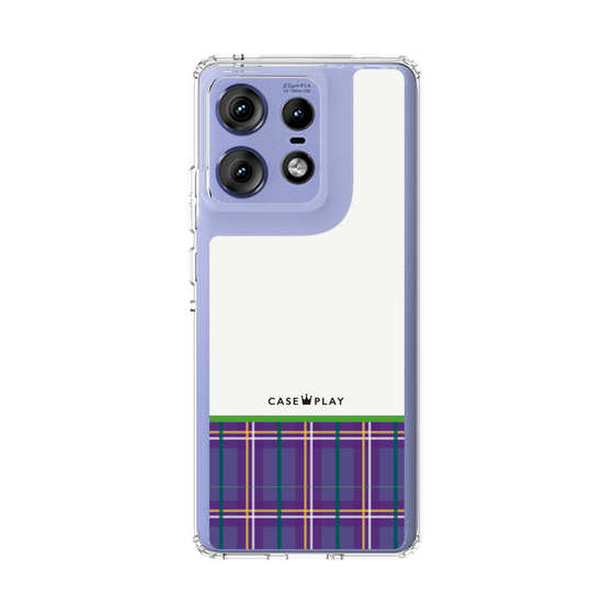 Slim Protection Case［ CASEPLAY Tartan Check - Purple ］