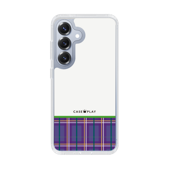 Slim Protection Case［ CASEPLAY Tartan Check - Purple ］