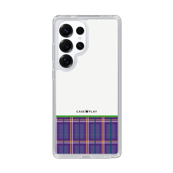 Slim Protection Case［ CASEPLAY Tartan Check - Purple ］