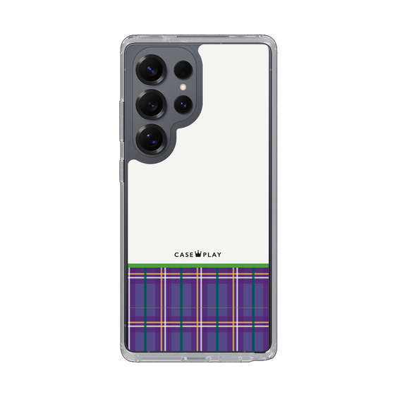 Slim Protection Case［ CASEPLAY Tartan Check - Purple ］