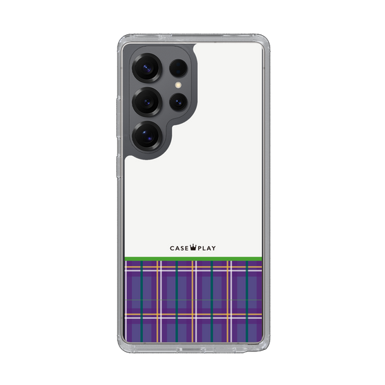 Slim Protection Case［ CASEPLAY Tartan Check - Purple ］