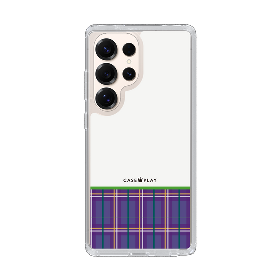 Slim Protection Case［ CASEPLAY Tartan Check - Purple ］