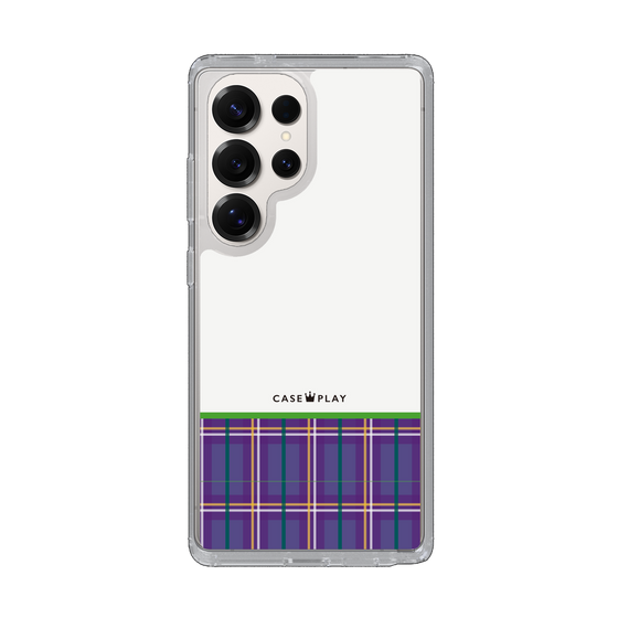 Slim Protection Case［ CASEPLAY Tartan Check - Purple ］