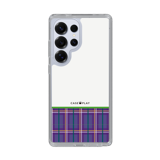 Slim Protection Case［ CASEPLAY Tartan Check - Purple ］