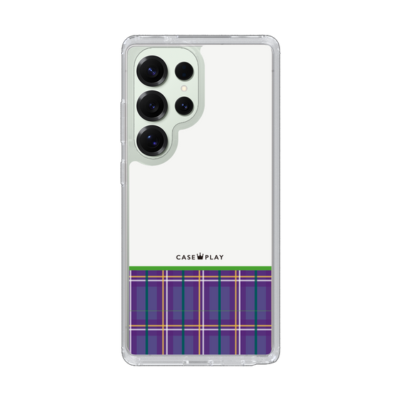 Slim Protection Case［ CASEPLAY Tartan Check - Purple ］