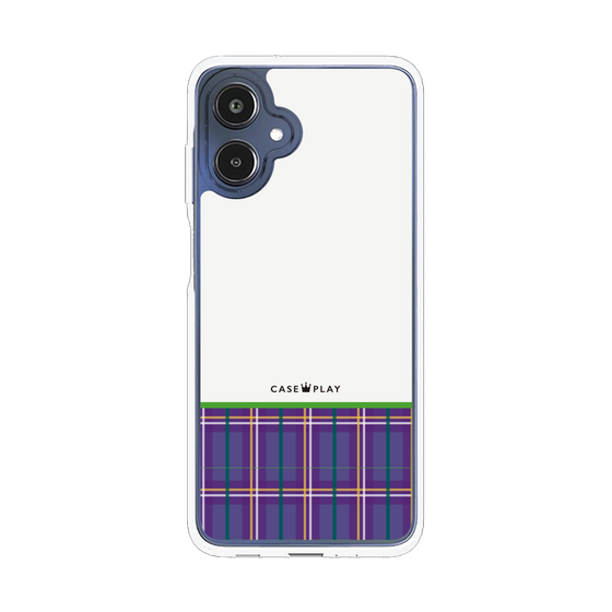 Slim Protection Case［ CASEPLAY Tartan Check - Purple ］
