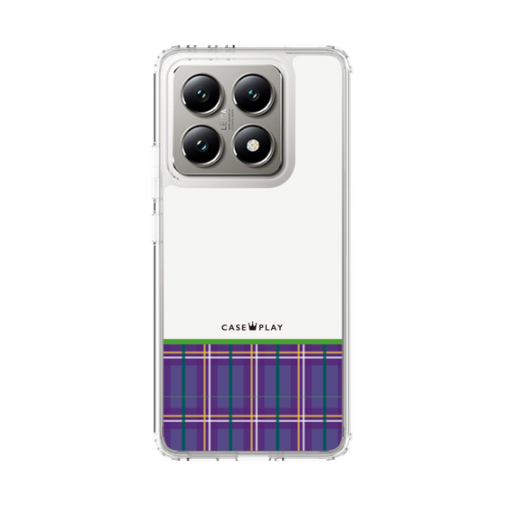 Slim Protection Case［ CASEPLAY Tartan Check - Purple ］
