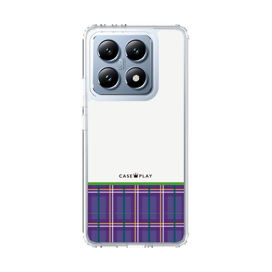 Slim Protection Case［ CASEPLAY Tartan Check - Purple ］
