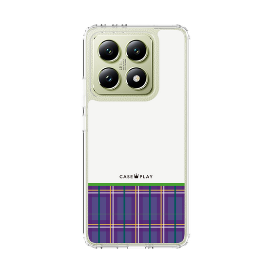 Slim Protection Case［ CASEPLAY Tartan Check - Purple ］