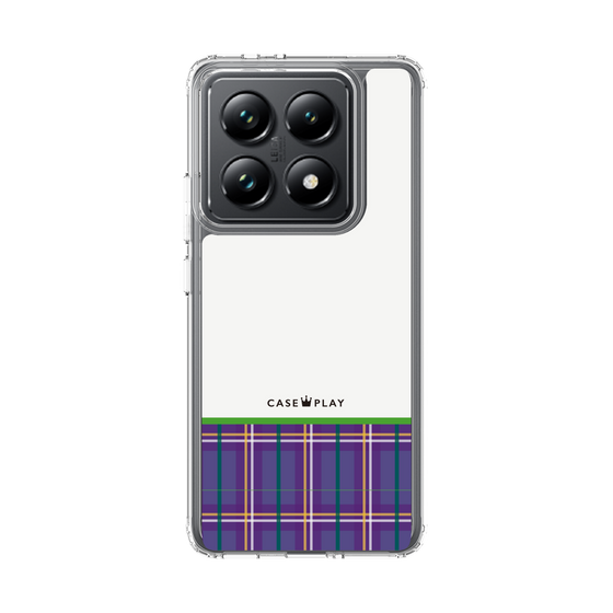 Slim Protection Case［ CASEPLAY Tartan Check - Purple ］
