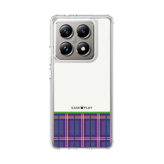 Slim Protection Case［ CASEPLAY Tartan Check - Purple ］