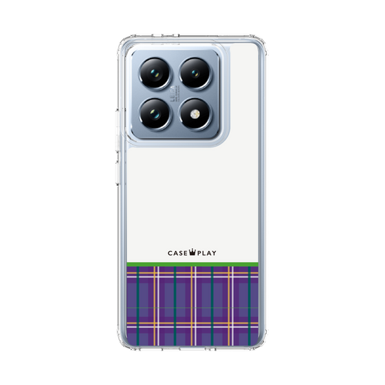 Slim Protection Case［ CASEPLAY Tartan Check - Purple ］