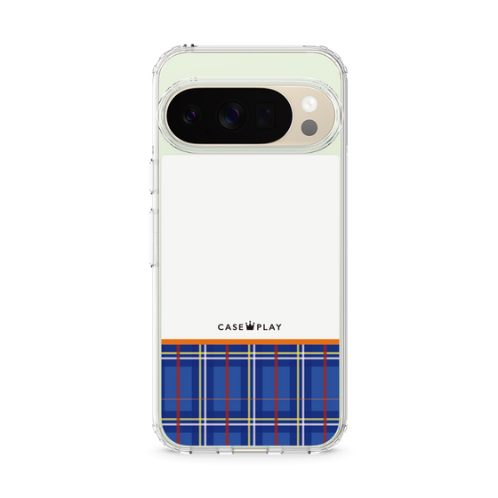 Slim Protection Case［ CASEPLAY Tartan Check - Blue ］