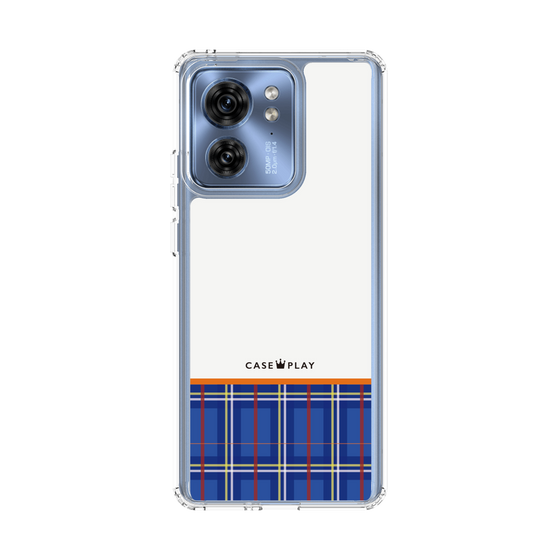 Slim Protection Case［ CASEPLAY Tartan Check - Blue ］