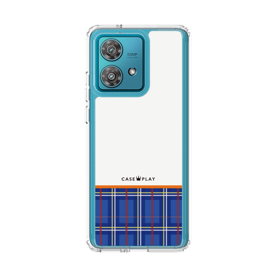 Slim Protection Case［ CASEPLAY Tartan Check - Blue ］