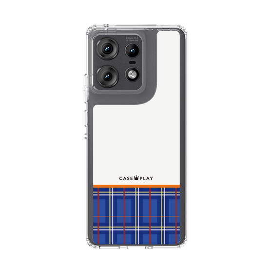 Slim Protection Case［ CASEPLAY Tartan Check - Blue ］